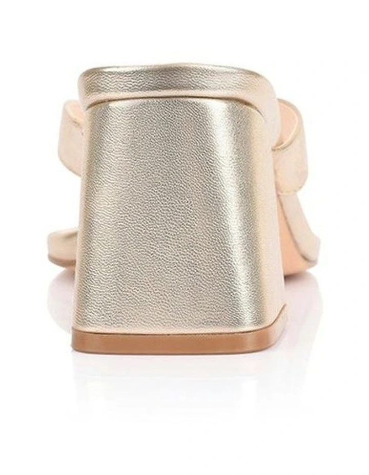 Stoked Block Heel Thongs in Gold image 3