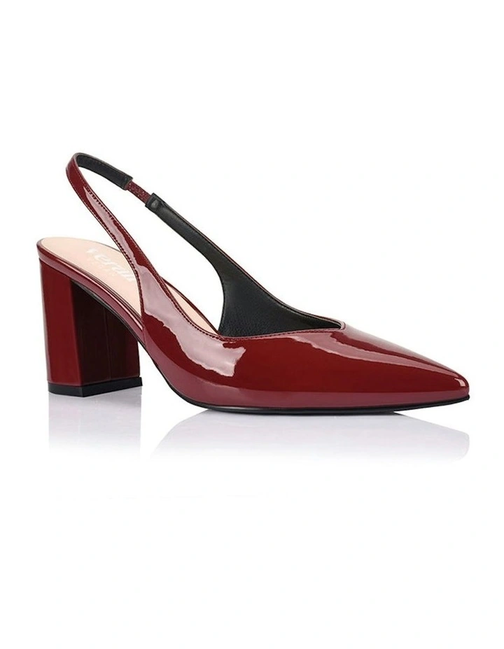 Elisha Slingback Block Heels in Wine image 2
