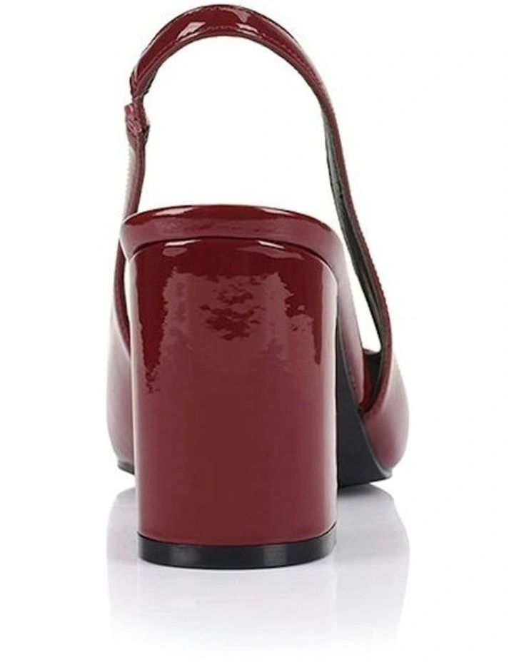 Elisha Slingback Block Heels in Wine image 3