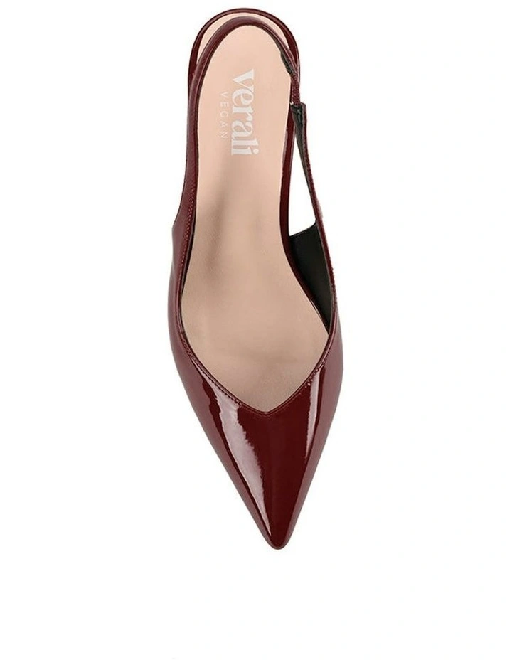 Elisha Slingback Block Heels in Wine image 4