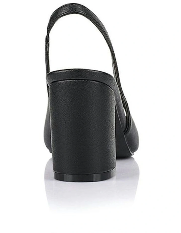 Elisha Slingback Block Heels in Black image 3