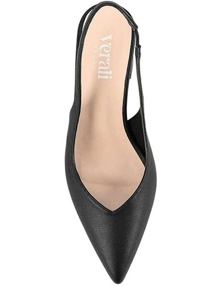 Elisha Slingback Block Heels in Black image 4