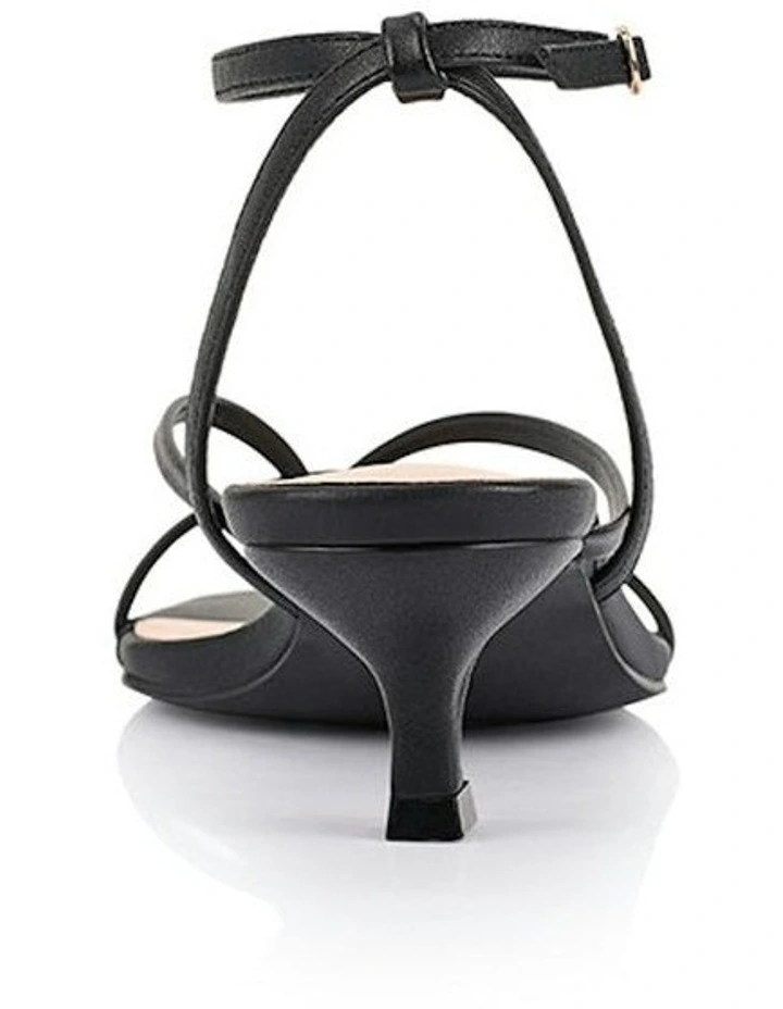 Maeve Kitten Heel Sandals in Black image 3