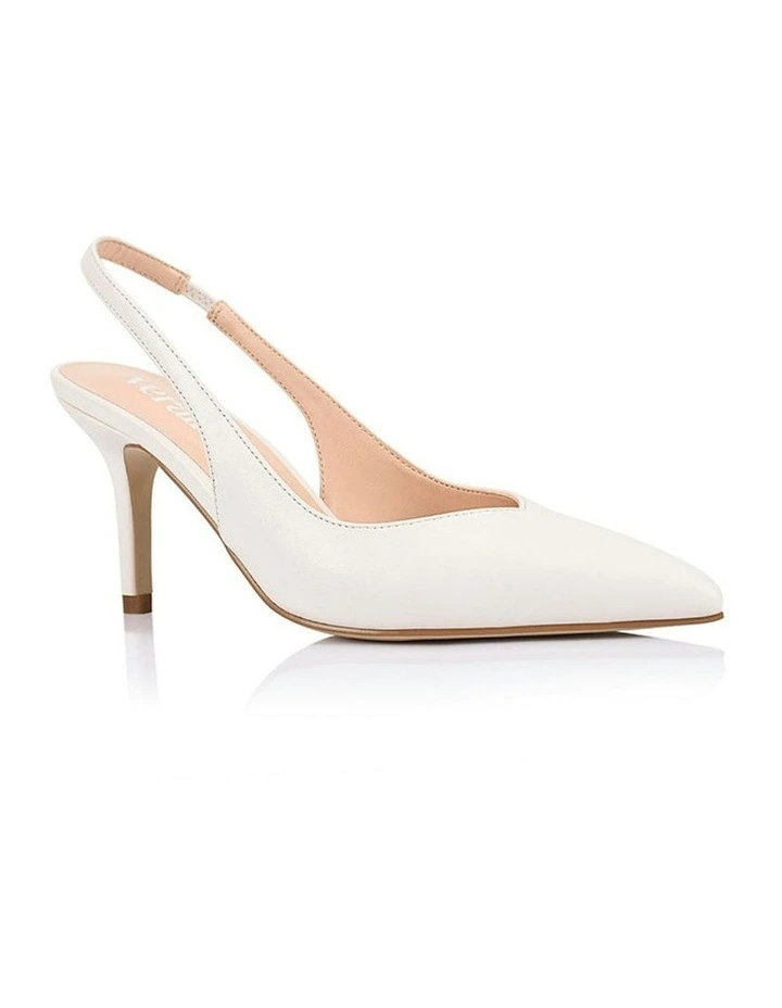 Lemur Slingback Stilettos in Chalk White image 2