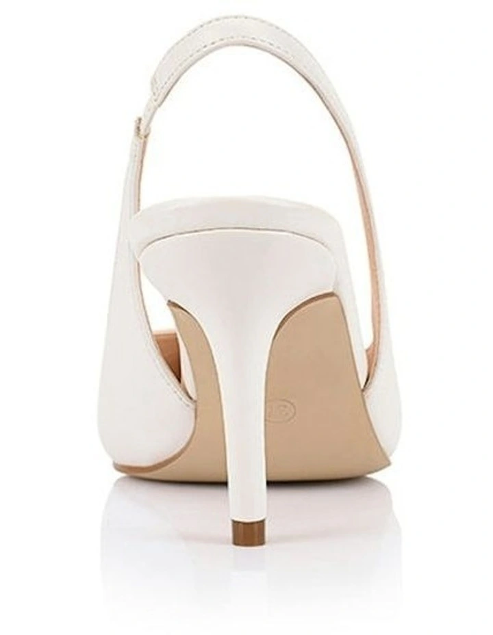 Lemur Slingback Stilettos in Chalk White image 3