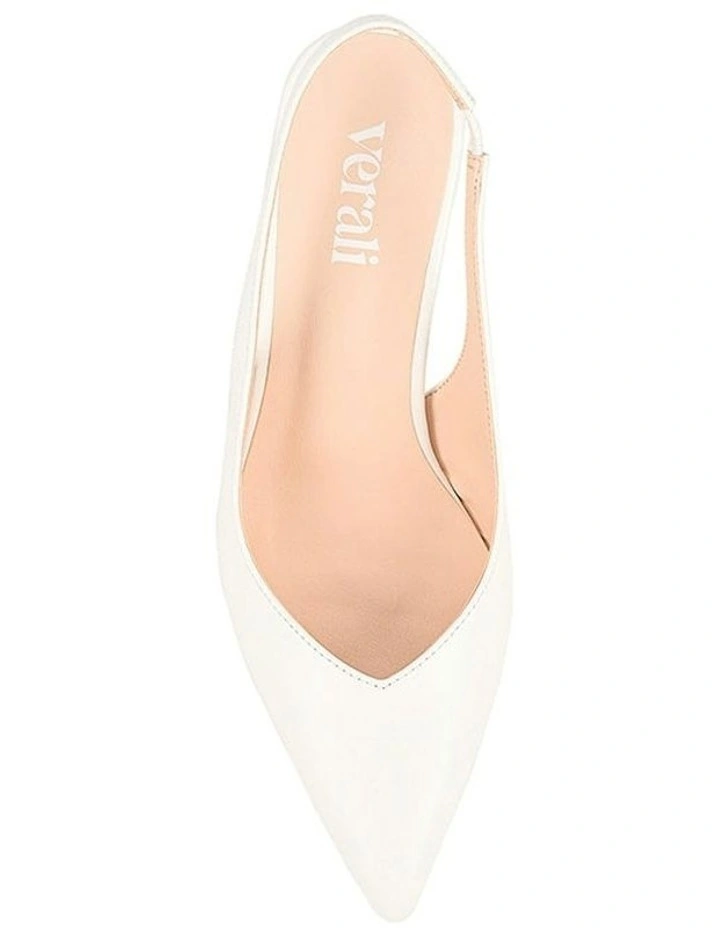 Lemur Slingback Stilettos in Chalk White image 4