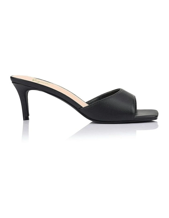 Tabitha Heeled Mules in Black image 1