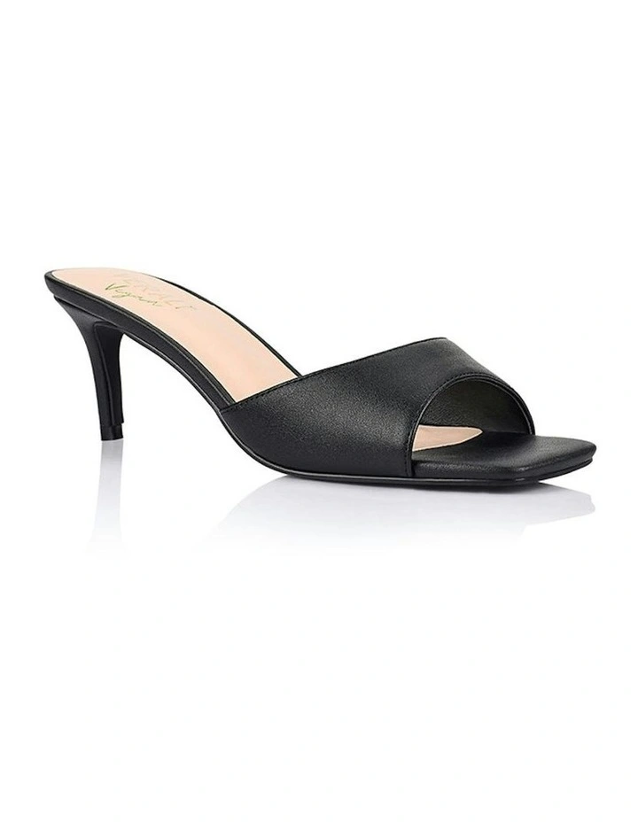 Tabitha Heeled Mules in Black image 2