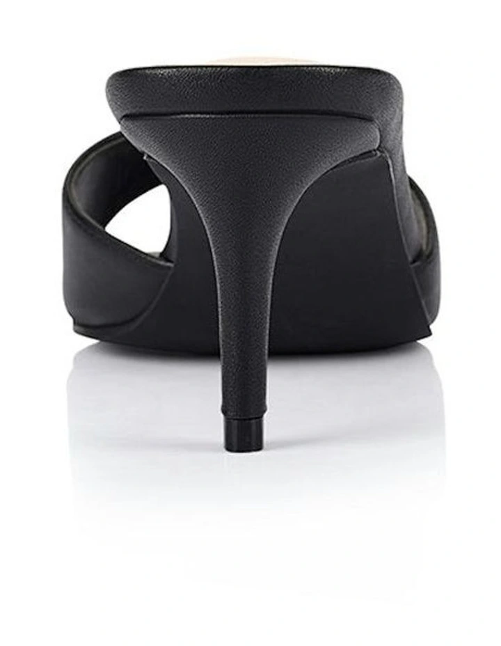Tabitha Heeled Mules in Black image 3