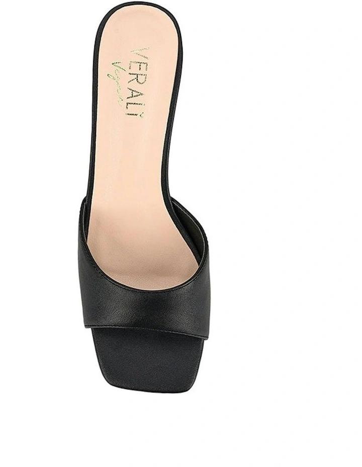 Tabitha Heeled Mules in Black image 4