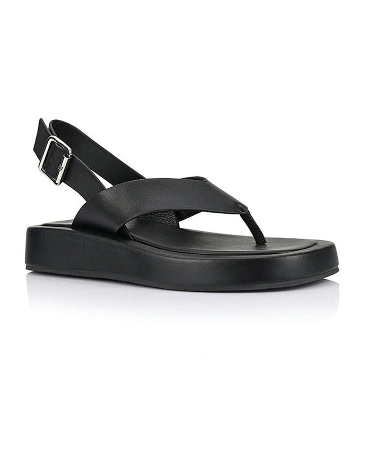 Bono Platform Sandals in Black image 2