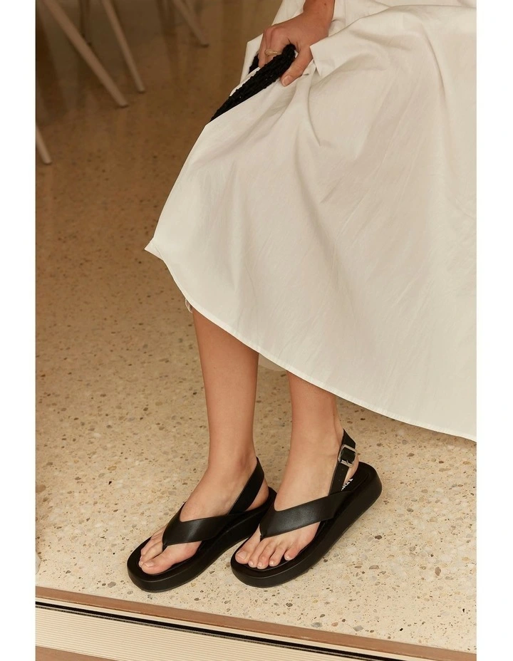 Bono Platform Sandals in Black image 5