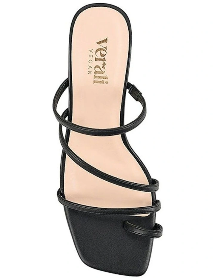 Nature Block Heel Mules in Black image 4