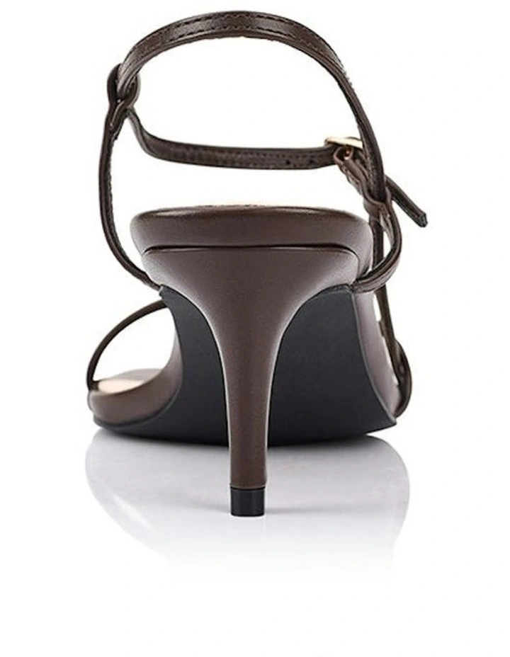 Tatiana Strappy Sandals in Chocolate Brown image 3