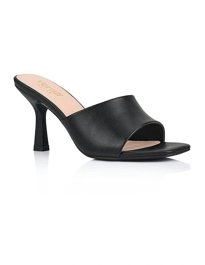 Petracca Heeled Mules in Black image 2
