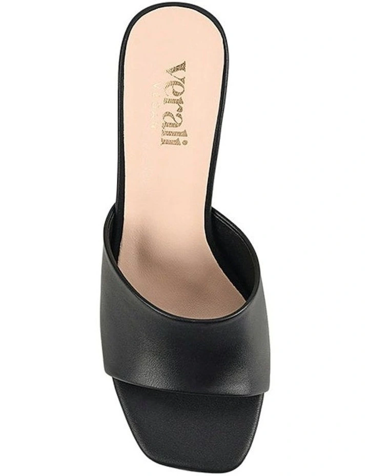Petracca Heeled Mules in Black image 4
