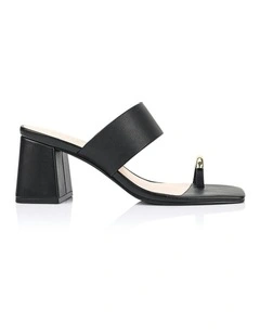 Stassie Block Heel Mules in Black