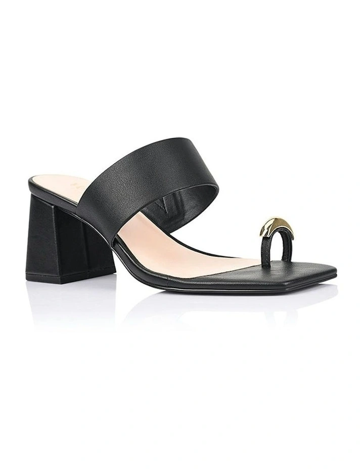 Stassie Block Heel Mules in Black image 2