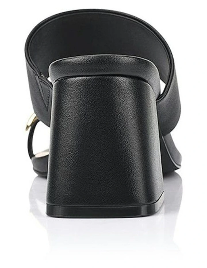 Stassie Block Heel Mules in Black image 3