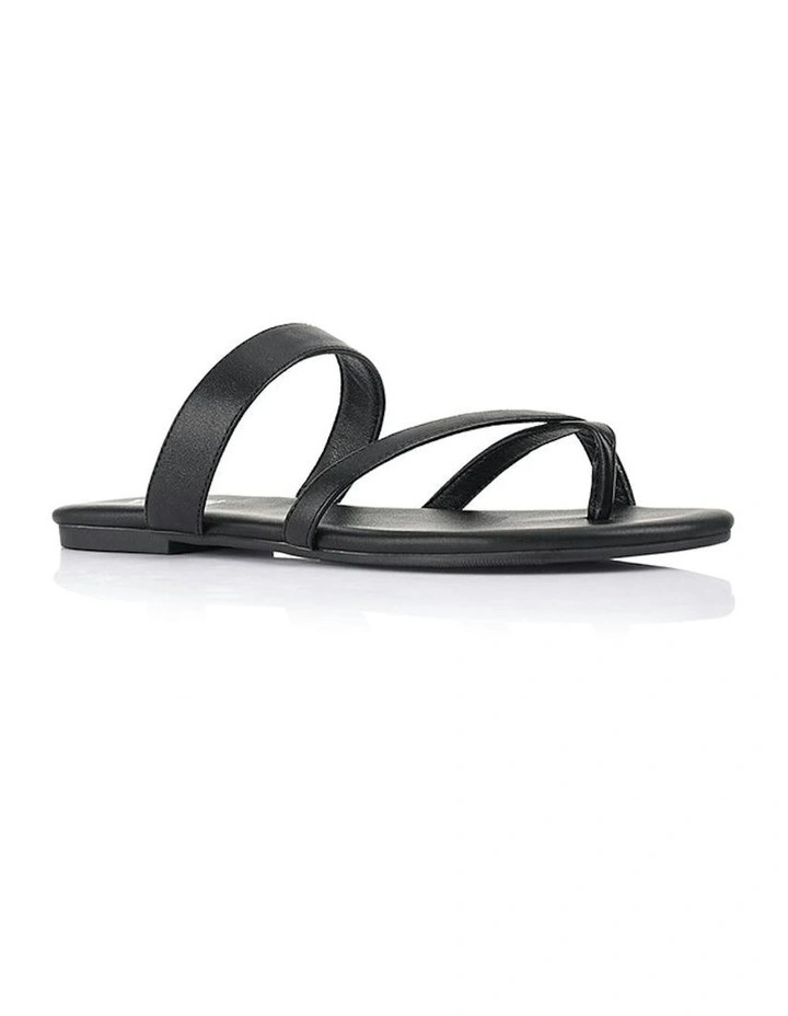 Tova Strappy Thongs in Black image 2