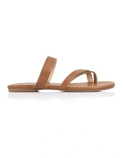 Tova Strappy Thongs in Tan