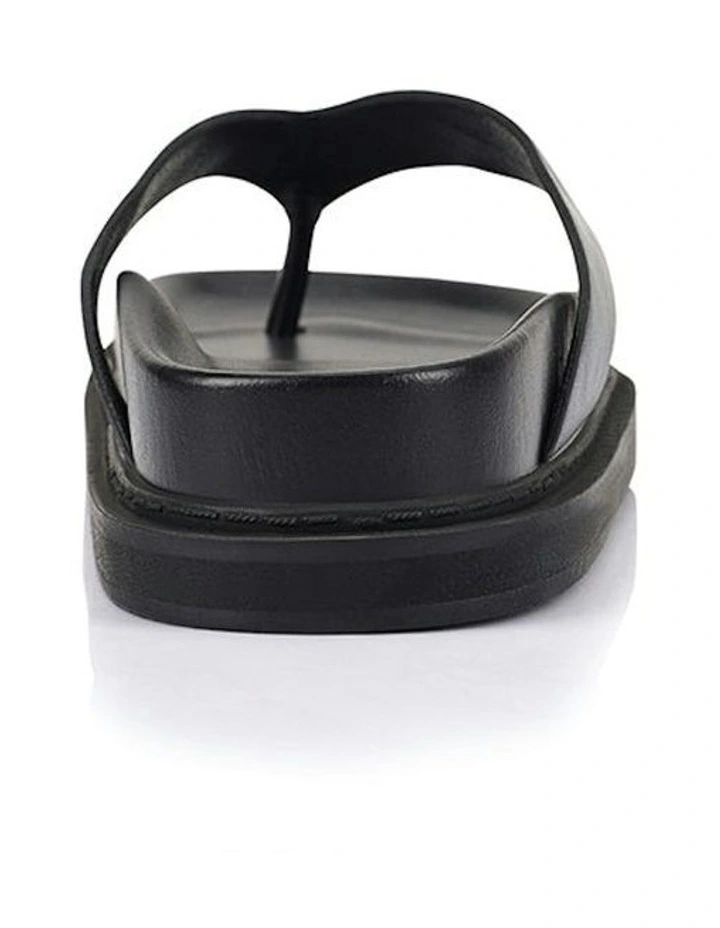 Bridget Footbed Slides in Black image 3