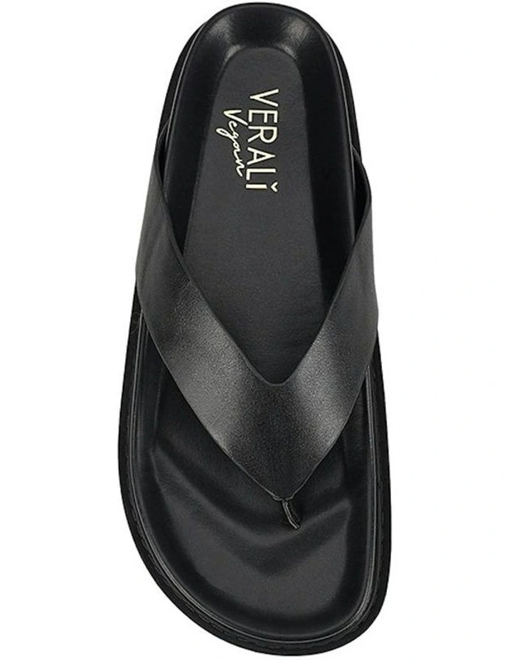 Bridget Footbed Slides in Black image 4