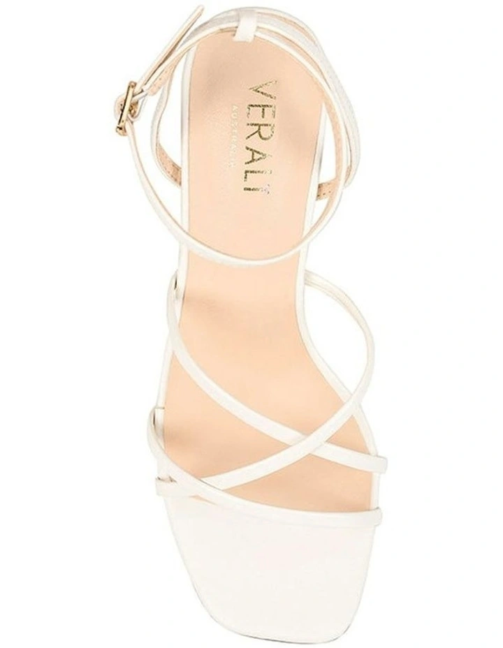 Penelope Strappy Sandals in Chalk image 4