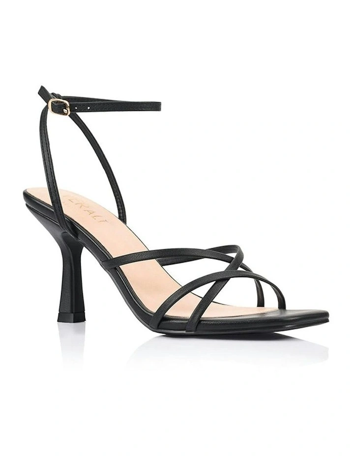 Penelope Strappy Sandals in Black image 2
