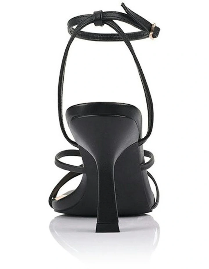Penelope Strappy Sandals in Black image 3