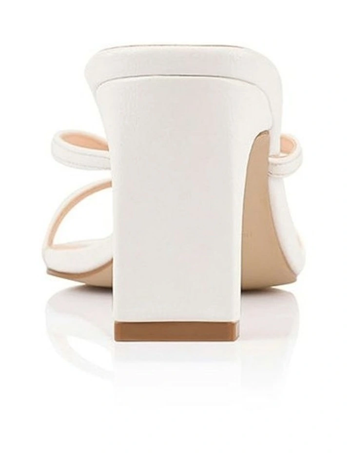 Gia Heeled Thongs in White image 4