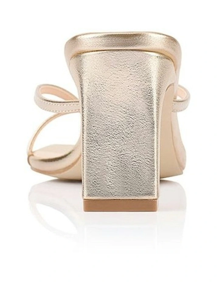 Gia Heeled Thongs in Gold image 4