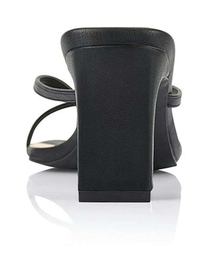 Gia Heeled Thongs in Black image 4