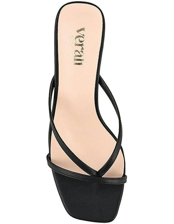 Gia Heeled Thongs in Black image 5