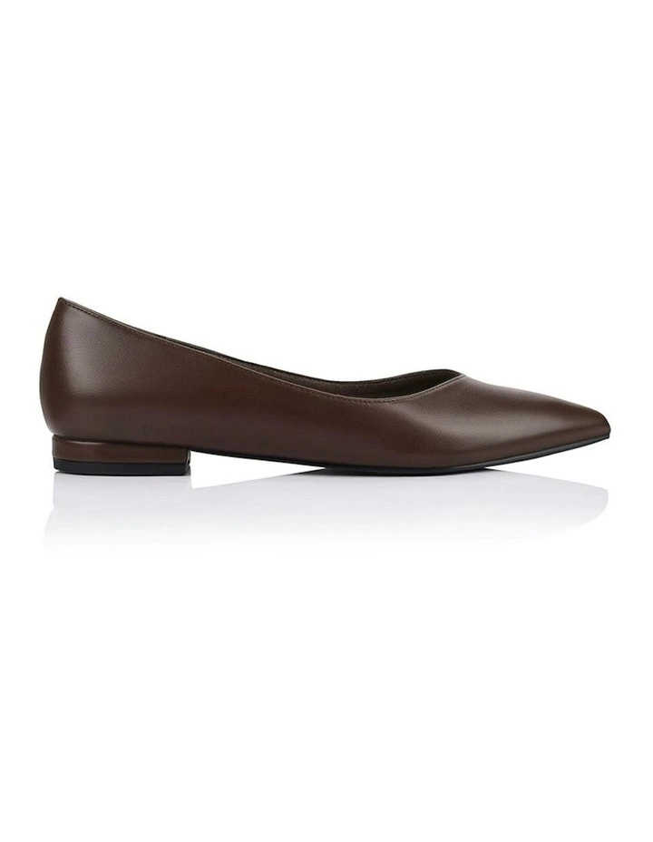 Hickory Point Toe Flats in Chocolate Brown image 1