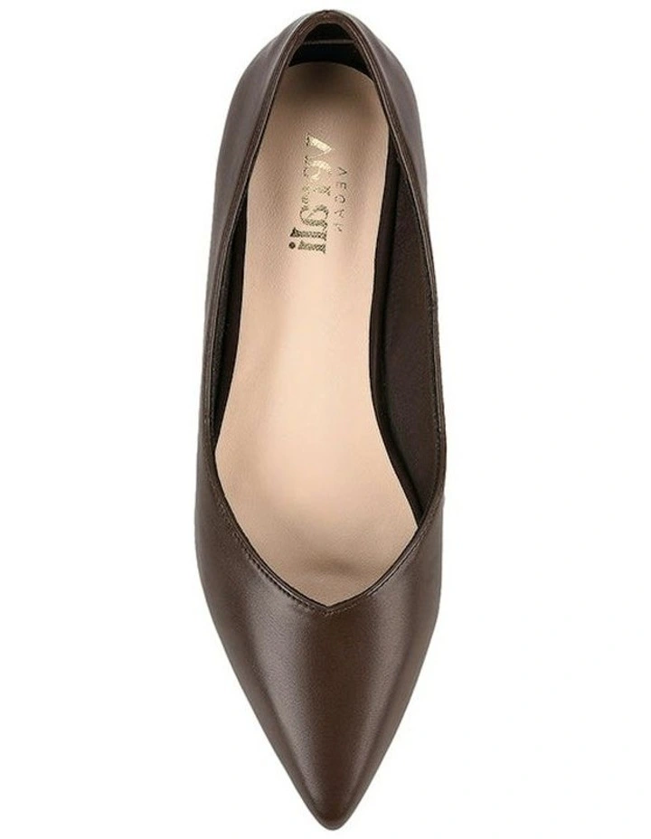 Hickory Point Toe Flats in Chocolate Brown image 4