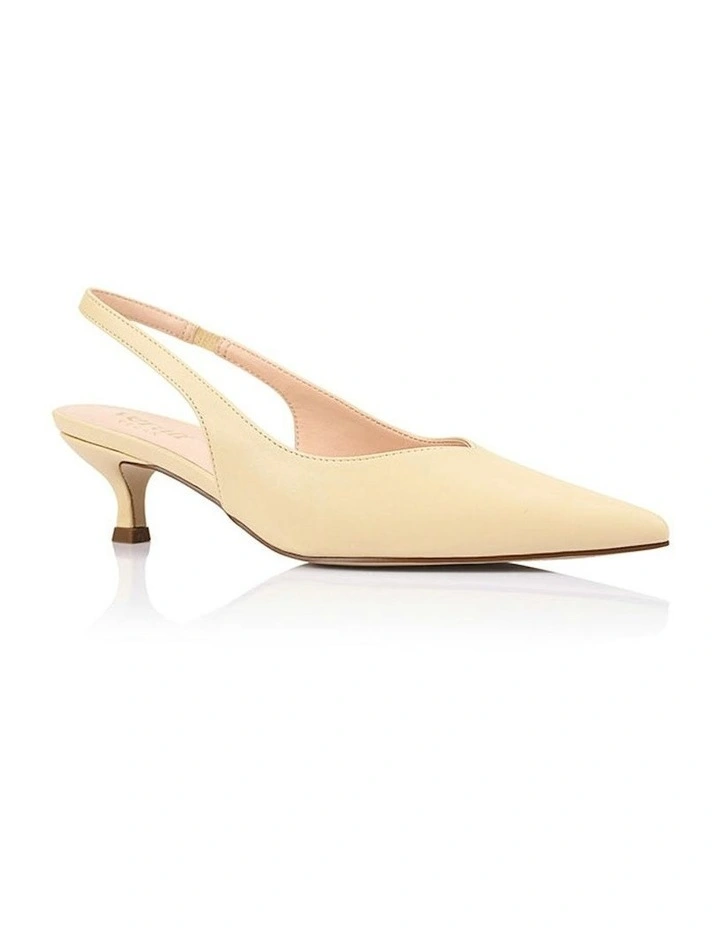 Lush Slingback Kitten Heels in Butter Cream image 2