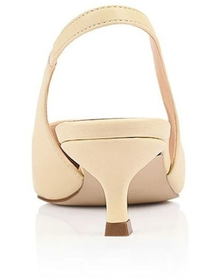 Lush Slingback Kitten Heels in Butter Cream image 3