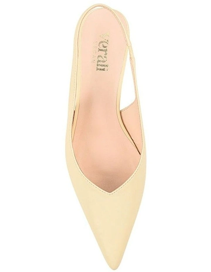 Lush Slingback Kitten Heels in Butter Cream image 4