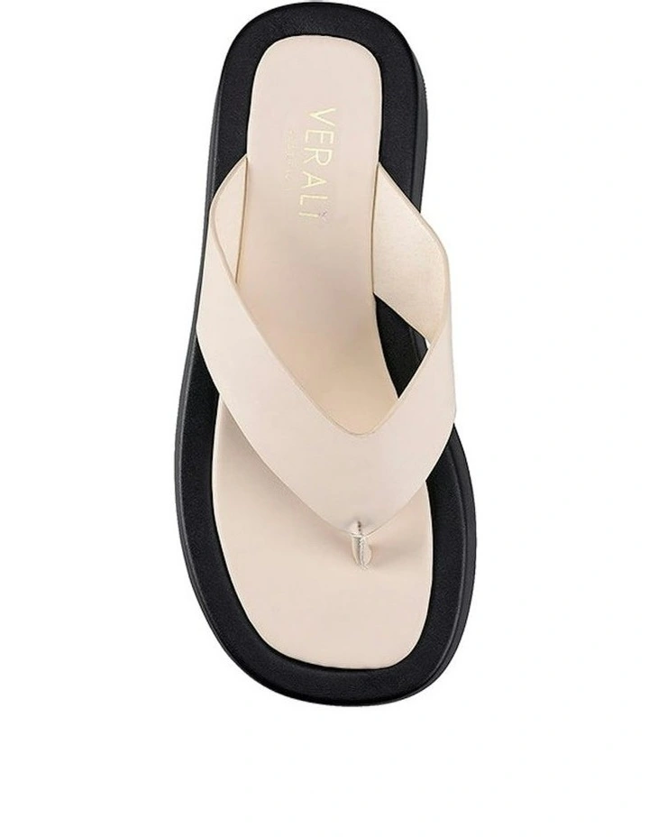 Bouncer II Flatform Thongs in Bone Smooth image 5