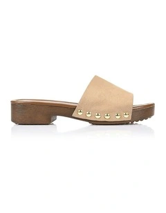 Chester Clogs in Taupe Micro