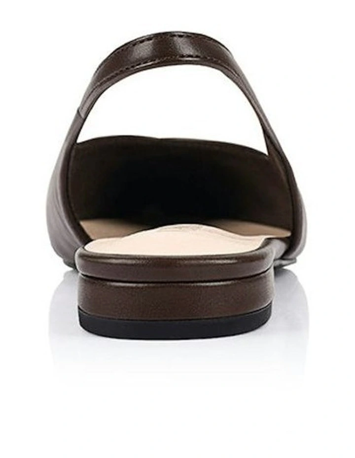 Hillary Slingback Flats in Chocolate Brown image 3