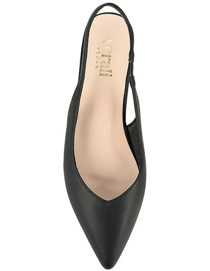 Hillary Slingback Flats in Black image 4