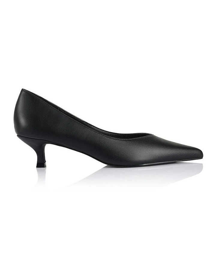 Lucy Kitten Heel Pumps in Black image 1