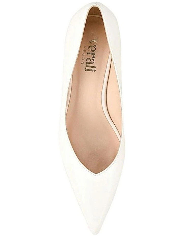 Lucy Kitten Heel Pumps in Chalk White image 4