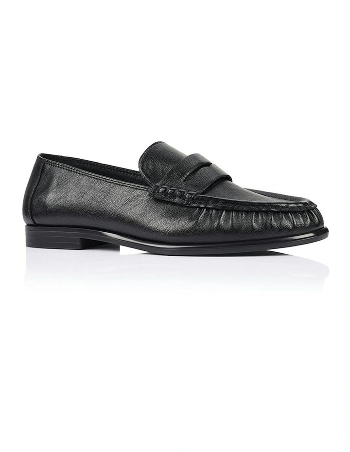 Angel Loafers in Black Crinkle image 2