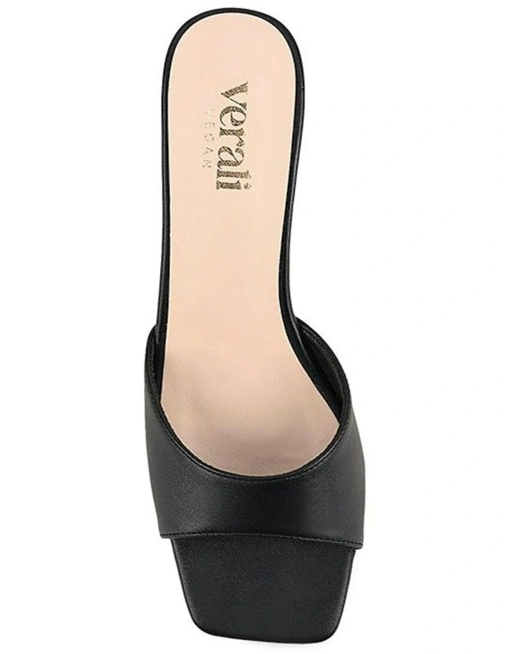 Wednesday Block Heel Mules in Black image 4