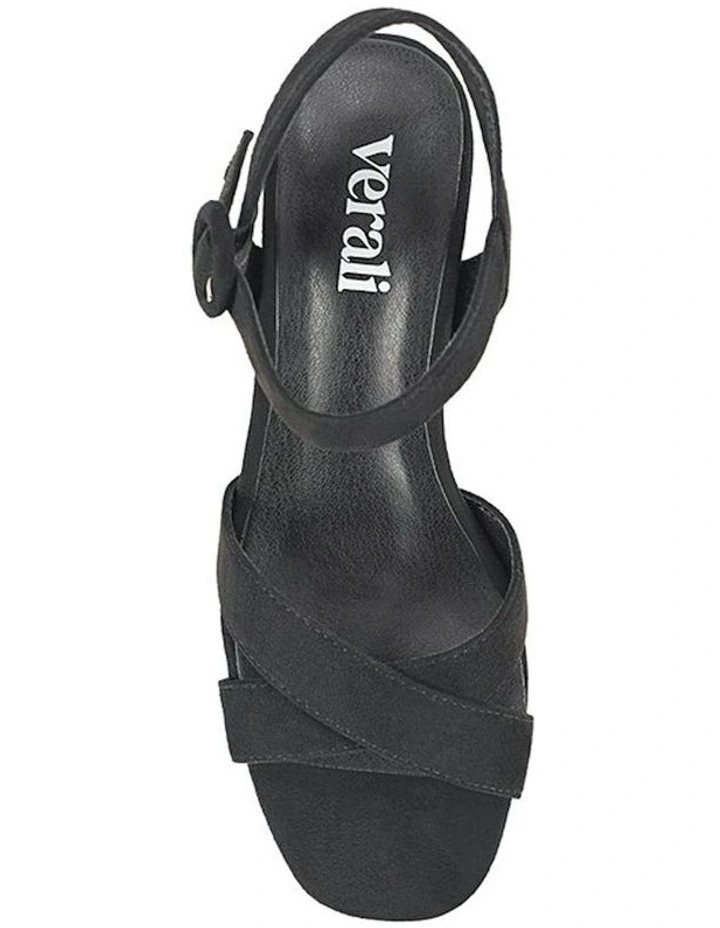 Heppell Platform Heels in Black Micro image 4