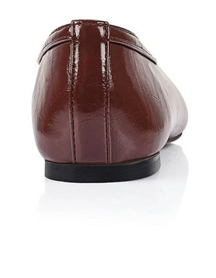 Euphoria Ballet Flats in Wine Crinkle image 3