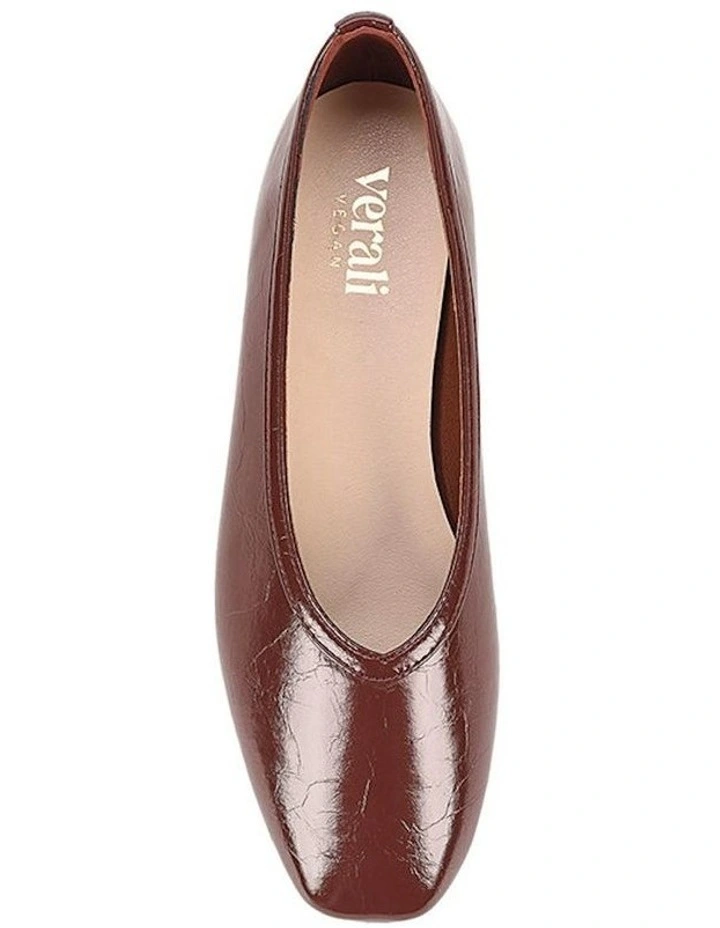 Euphoria Ballet Flats in Wine Crinkle image 4